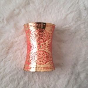 Gold tone metal cuff